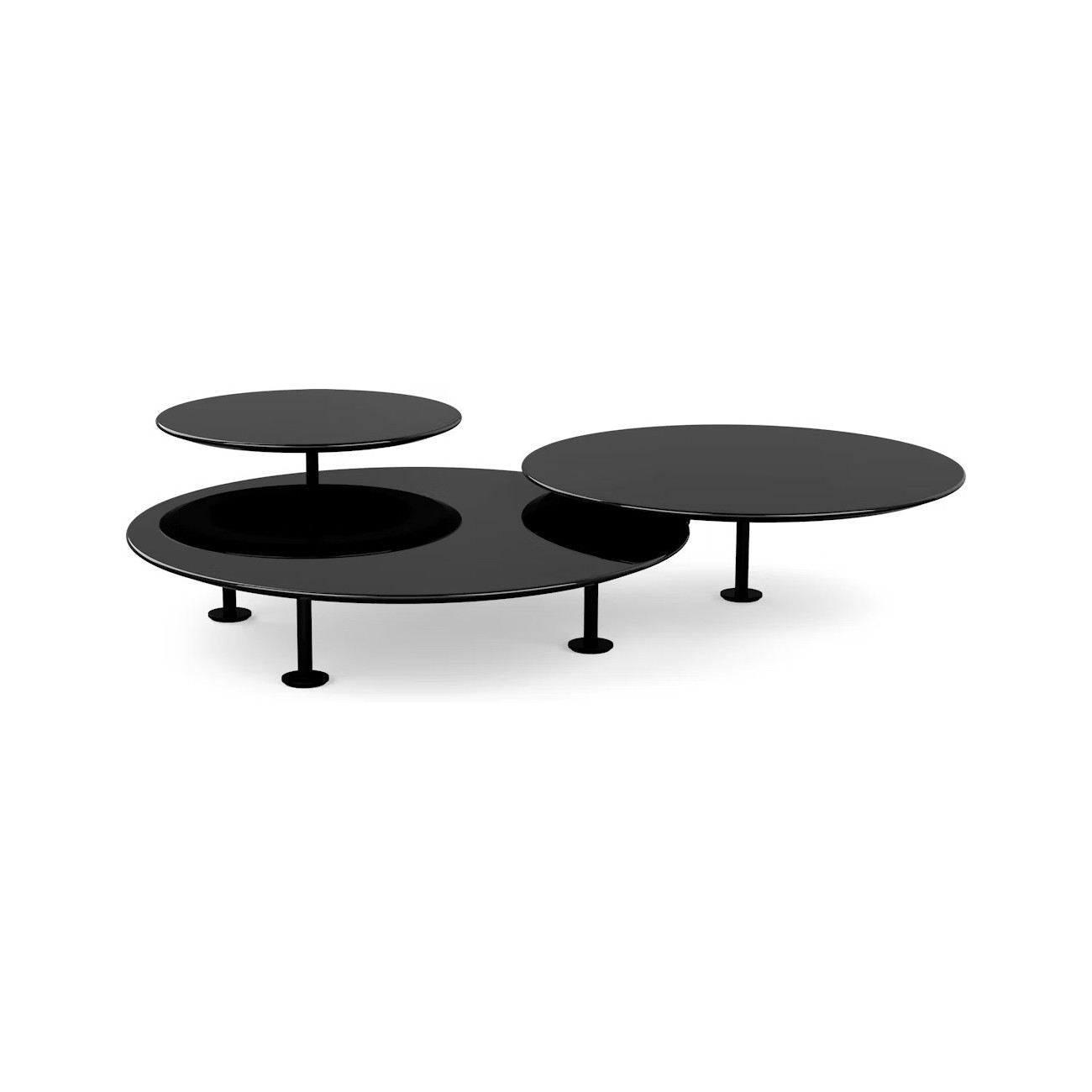KNOLL GRASSHOPPER TRIPLE-TOP TABLE BASSE