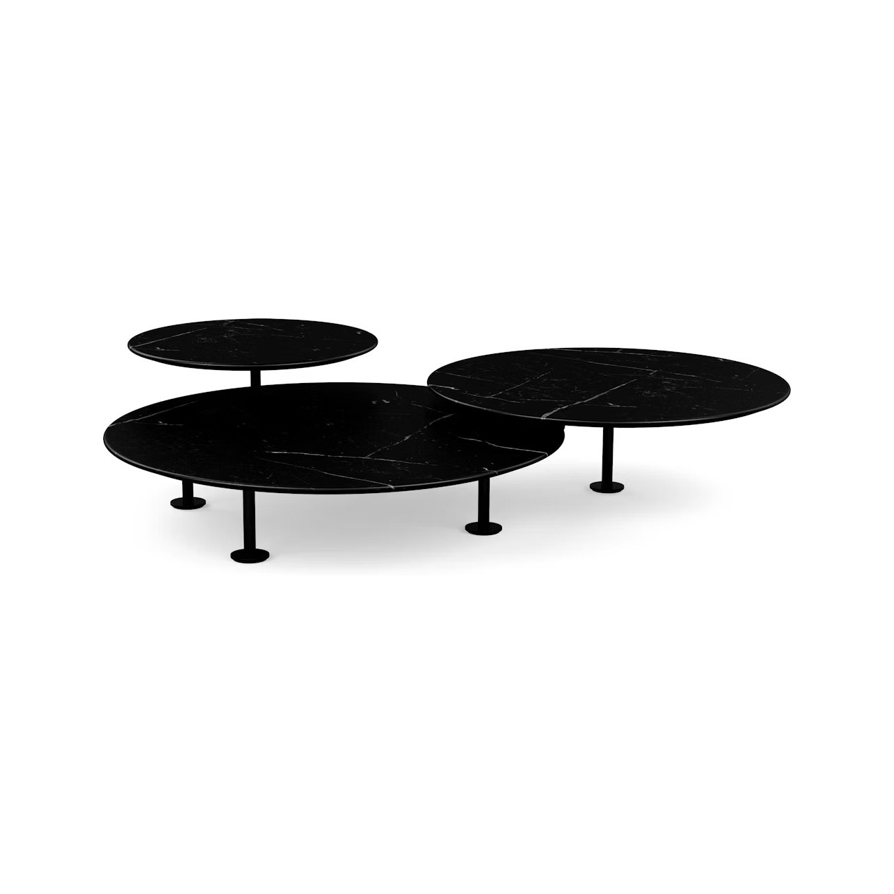 KNOLL GRASSHOPPER TRIPLE-TOP TABLE BASSE
