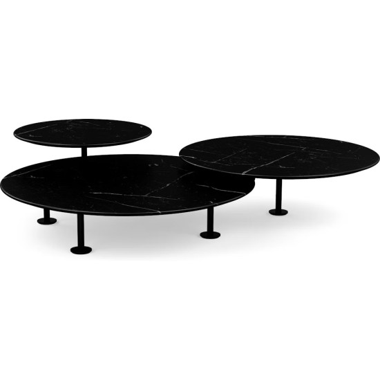 KNOLL GRASSHOPPER TRIPLE-TOP TABLE BASSE
