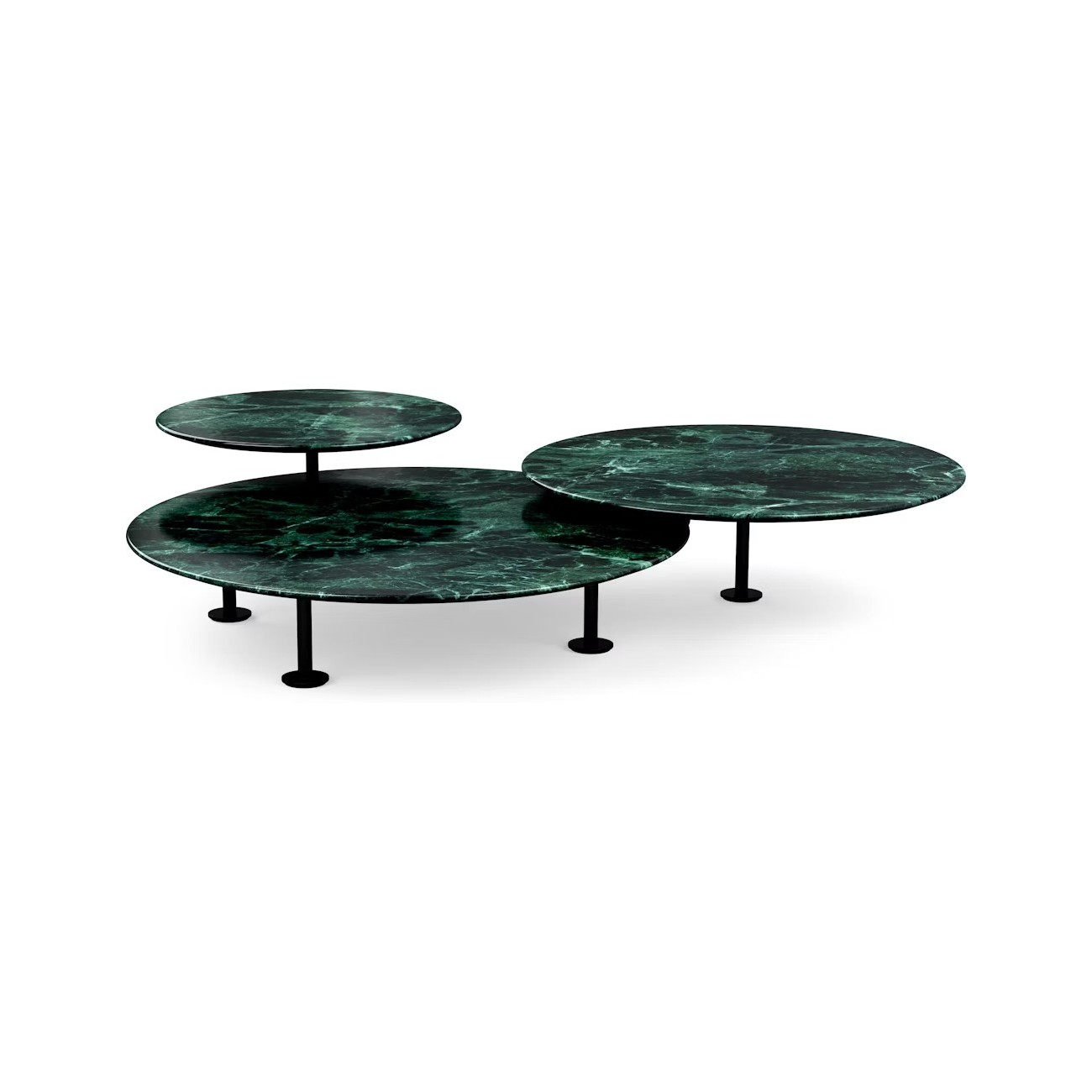 KNOLL GRASSHOPPER TRIPLE-TOP TABLE BASSE