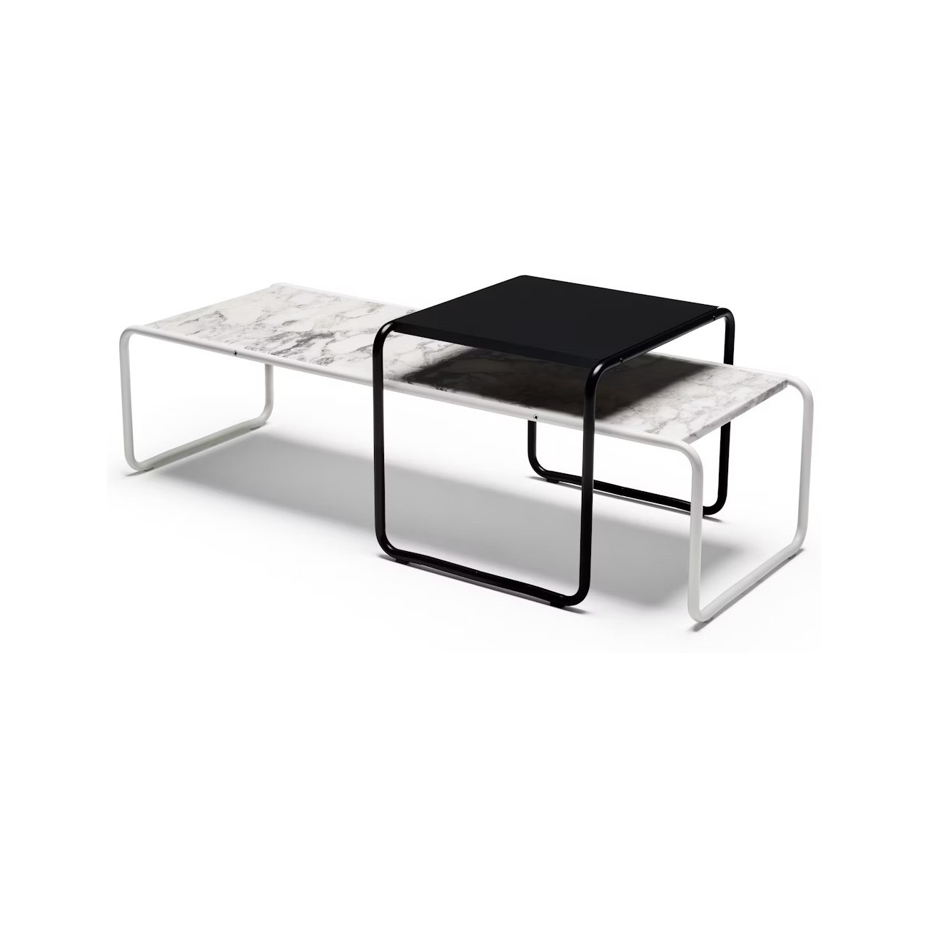 KNOLL LACCIO 1/2 TABLE BASSE
