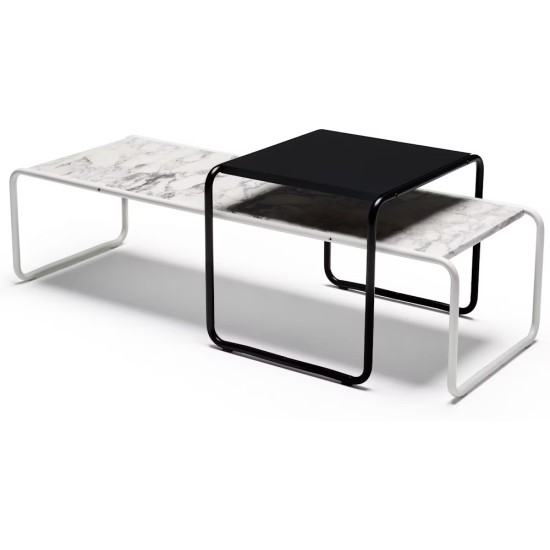 KNOLL LACCIO 1/2 TABLE BASSE