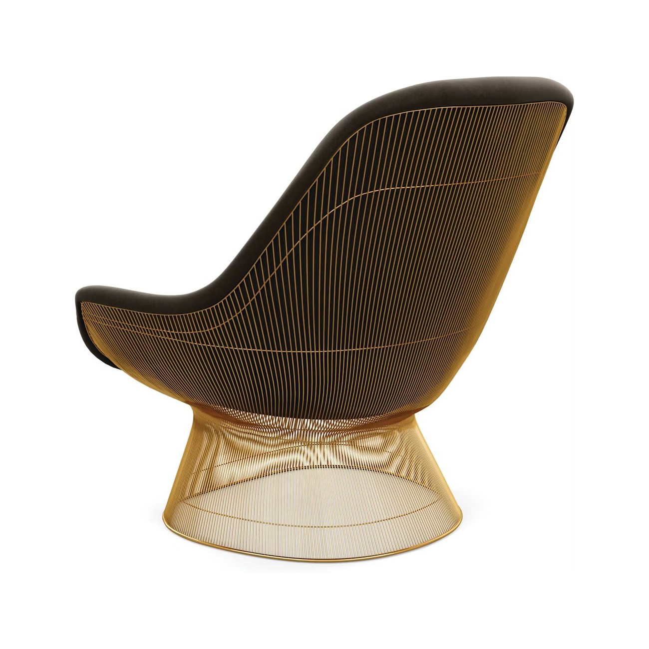 KNOLL PLATNER EASY CHAIR GOLD