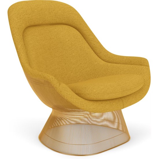 KNOLL PLATNER EASY CHAIR GOLD