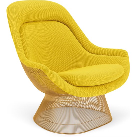 KNOLL PLATNER EASY CHAIR GOLD