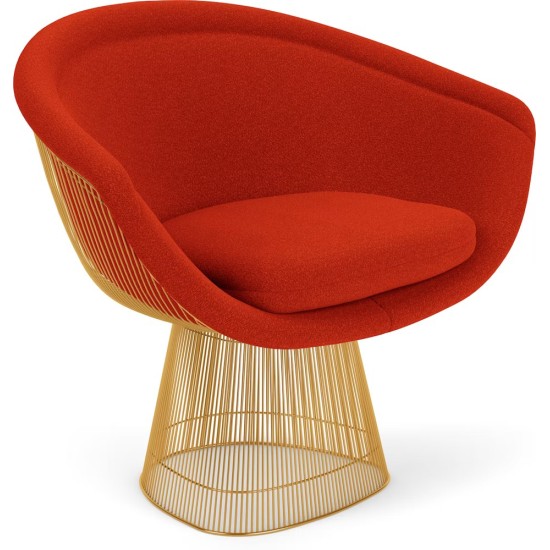 KNOLL PLATNER LOUNGE CHAIR GOLD BASE