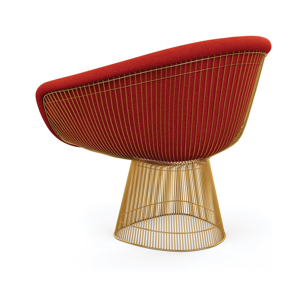 KNOLL PLATNER LOUNGE CHAIR GOLD BASE
