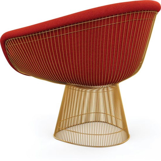 KNOLL PLATNER LOUNGE CHAIR GOLD BASE