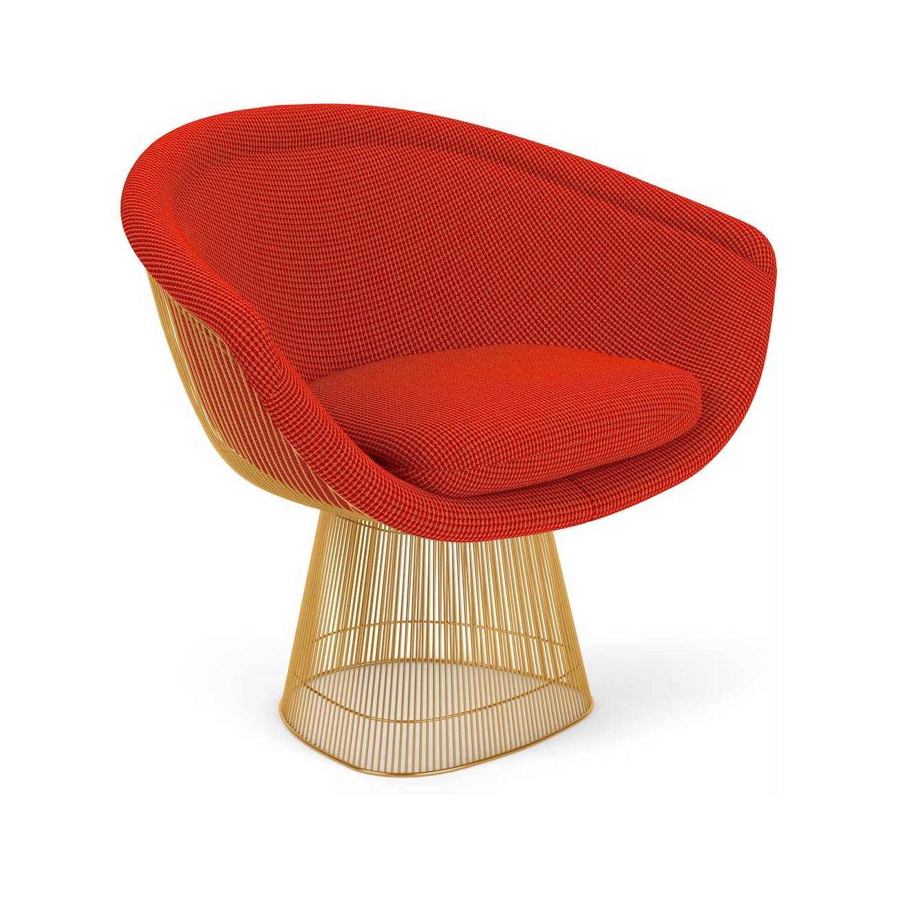 KNOLL PLATNER LOUNGE CHAIR GOLD BASE