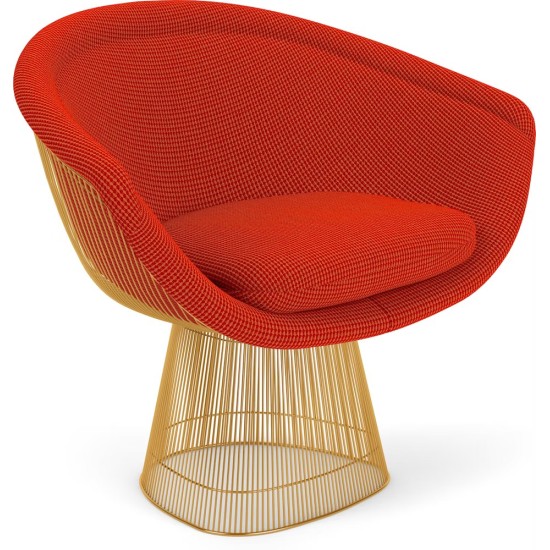 KNOLL PLATNER LOUNGE CHAIR GOLD BASE
