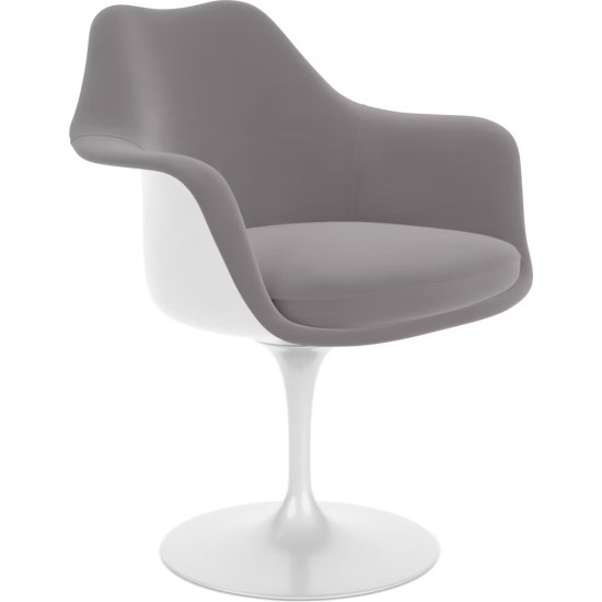 KNOLL TULIP SWIVEL UPHOLSTERED ARMCHAIR