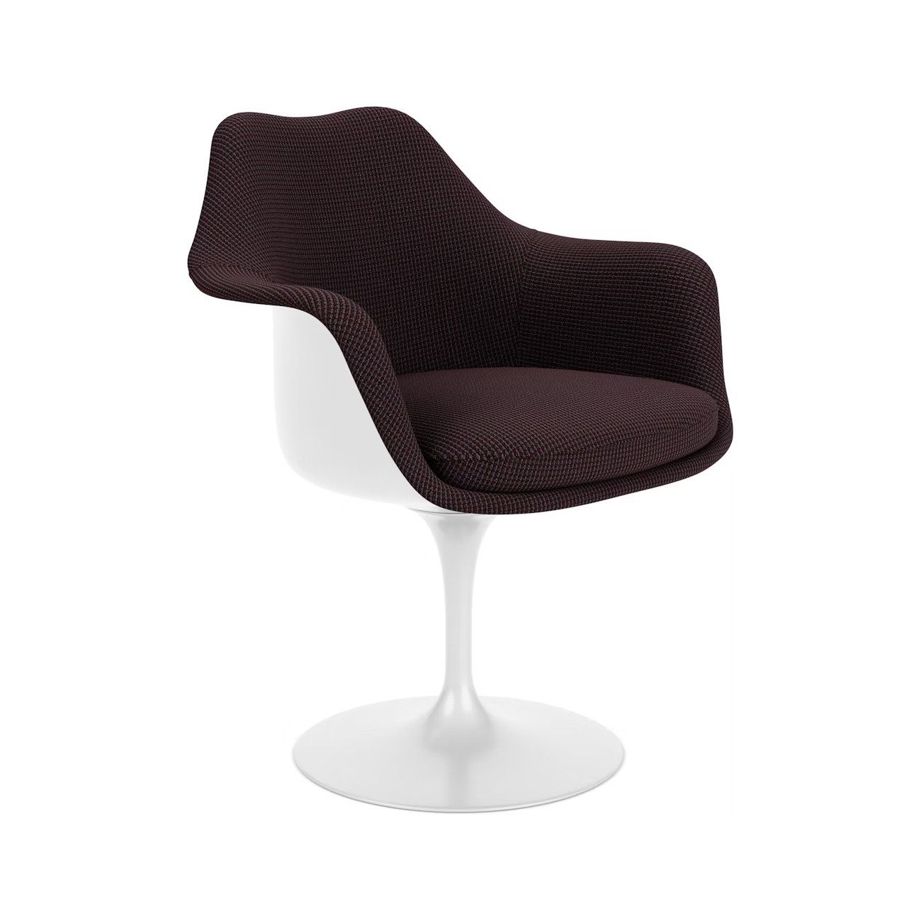 KNOLL TULIP SWIVEL UPHOLSTERED ARMCHAIR