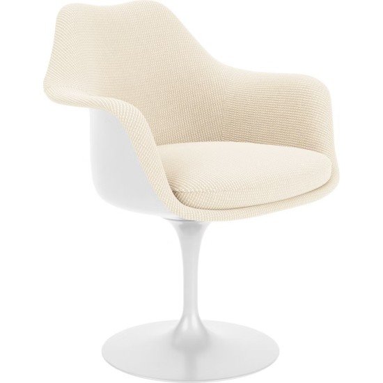KNOLL TULIP SWIVEL UPHOLSTERED ARMCHAIR