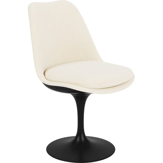 KNOLL TULIP CHAISE PIVOTANTE REVÊTUE