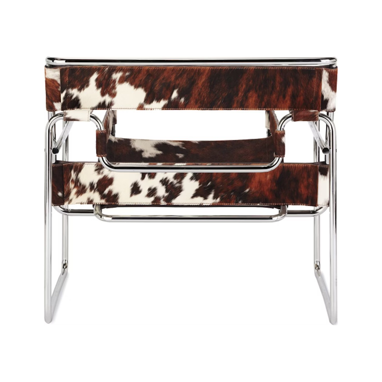 KNOLL WASSILY HAIRED HIDE FAUTEUIL