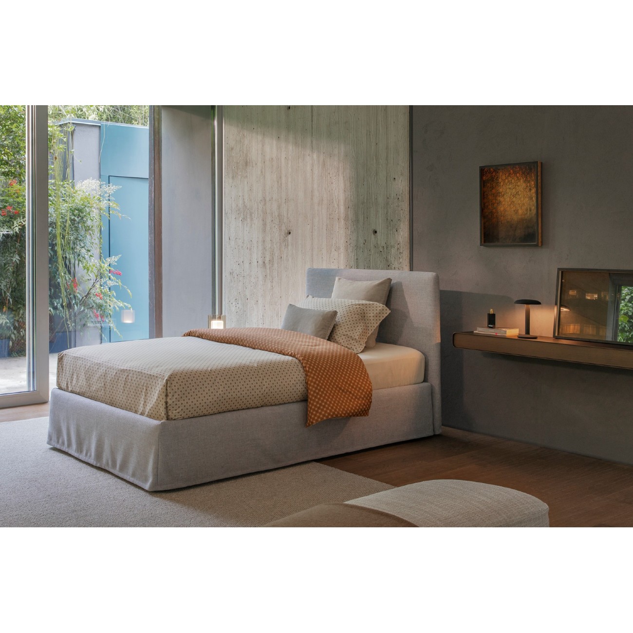 FLOU NOTTURNO SHABBY CHIC LETTO SINGOLO