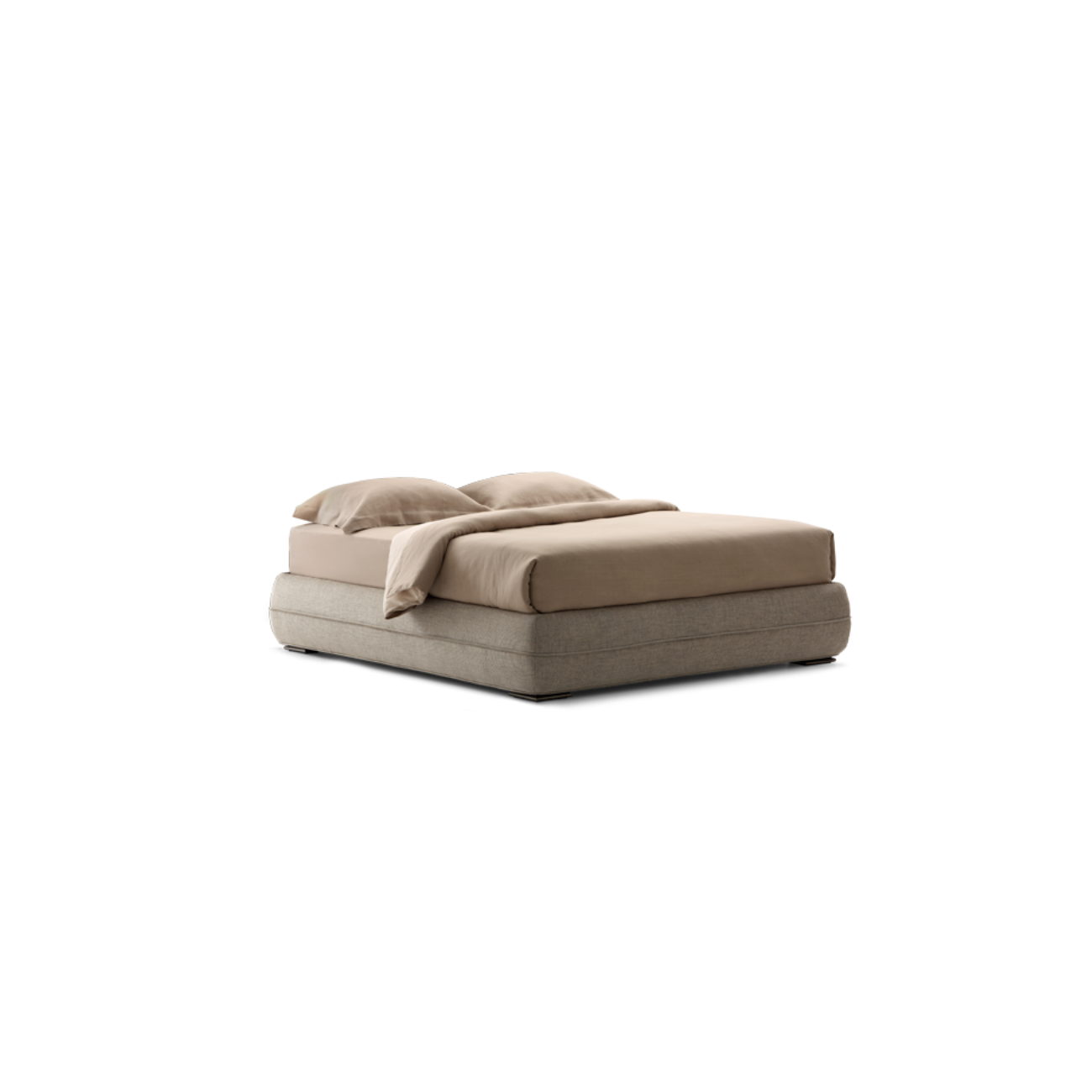 FLOU MANDARINE SOMMIER LIT MATRIMONIAL
