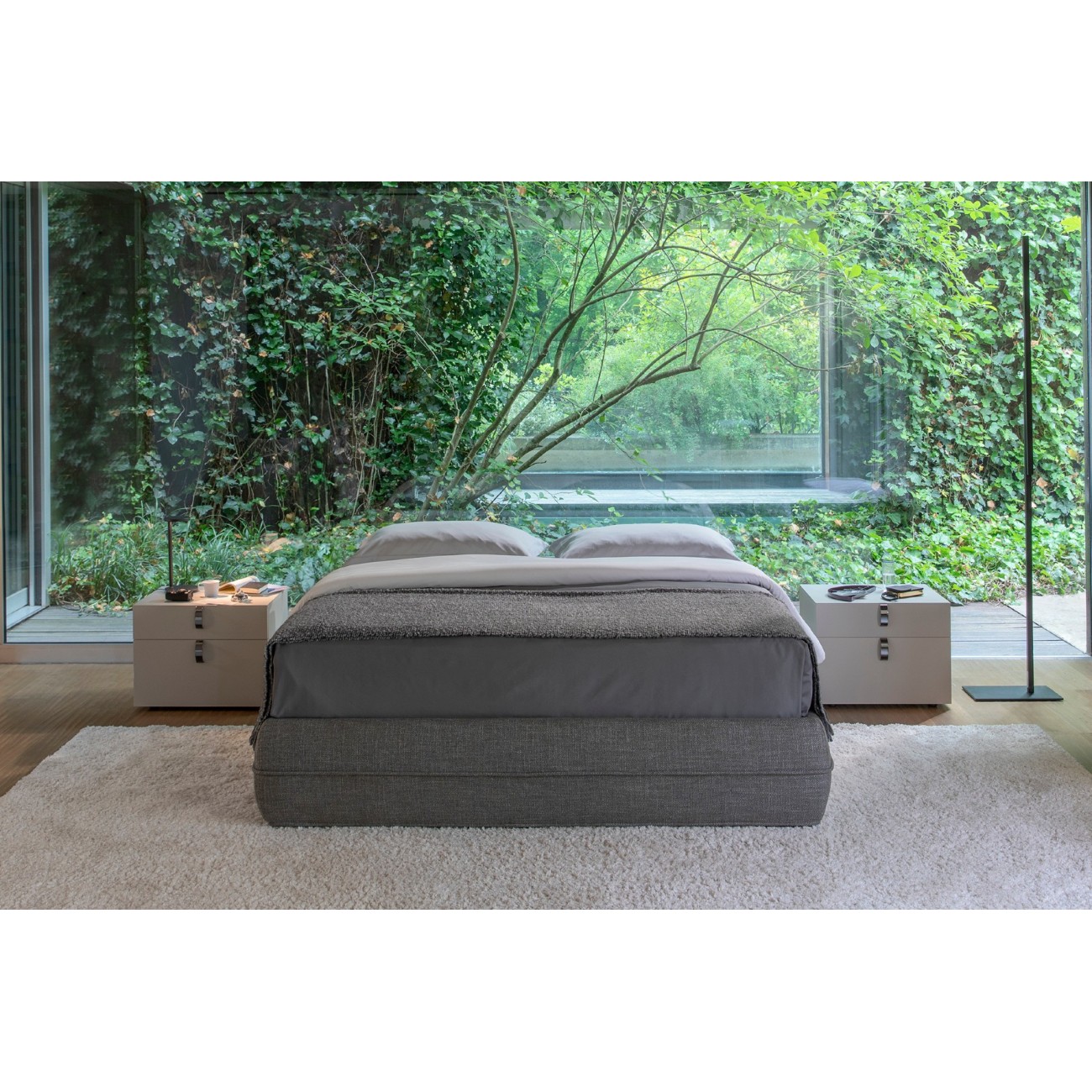 FLOU MANDARINE SOMMIER LIT MATRIMONIAL