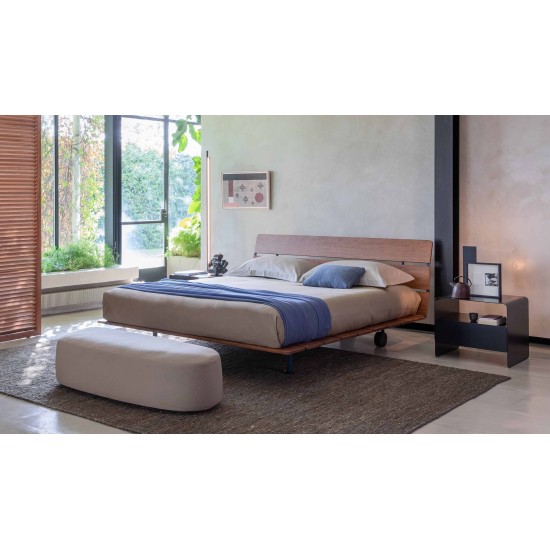FLOU TADAO LIT EN BOIS PRIMITIF