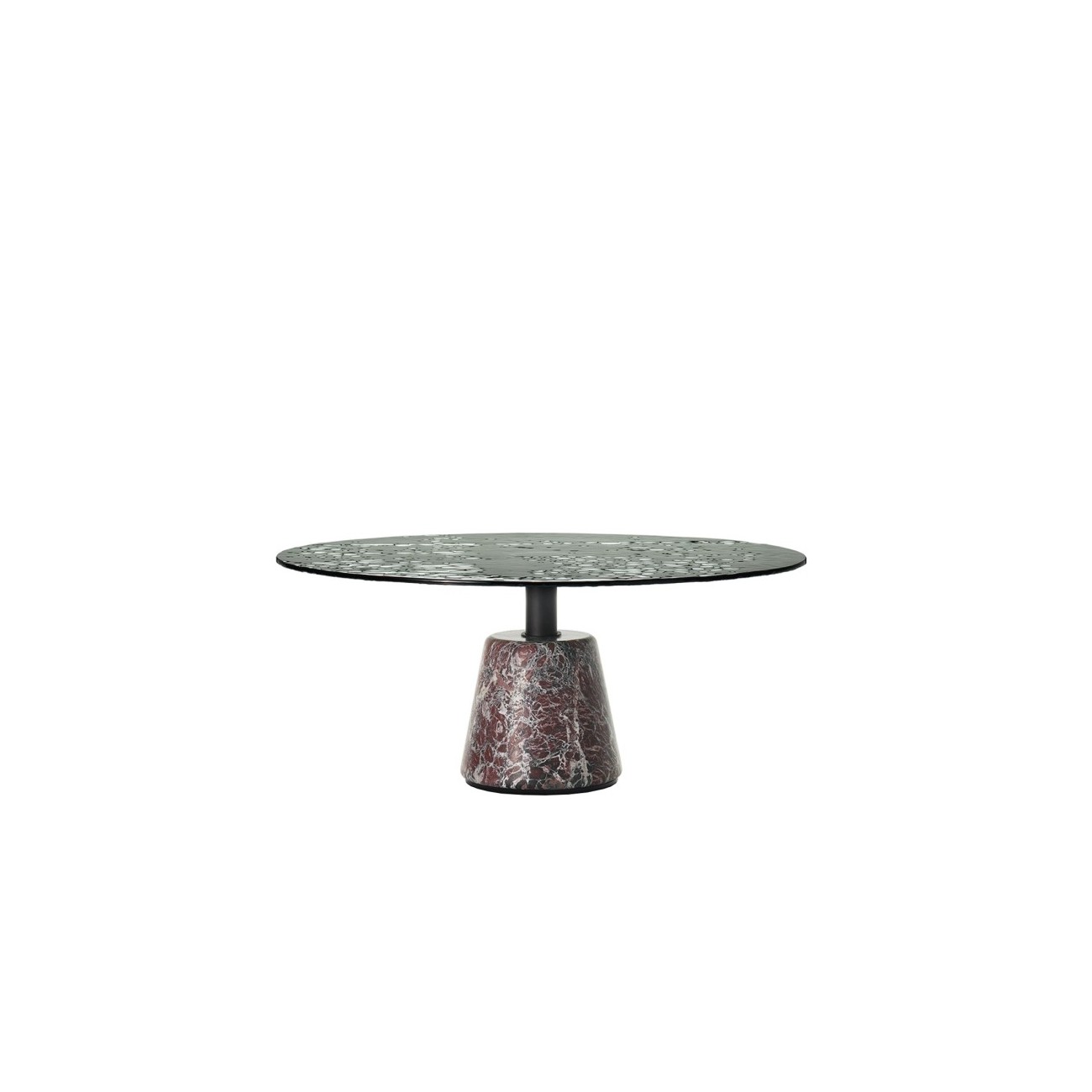 ACERBIS TABLE MENHIR A AVEC PLATEAU EN VERRE