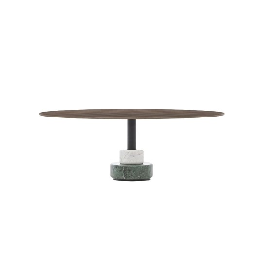 ACERBIS TABLE BASSE MENHIR C+E PLATEAU PLAQUÉ