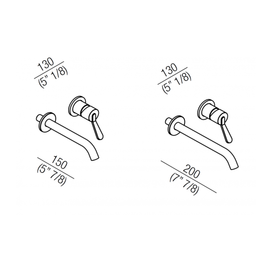 AGAPE FEZ 2 RUBINETTO A PARETE