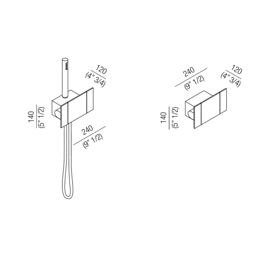 AGAPE SEN RUBINETTO VASCA (A PARETE)