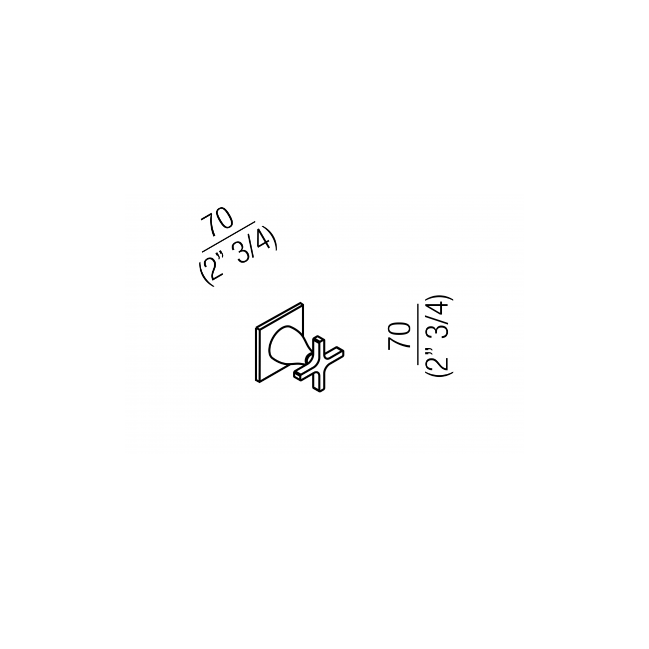 AGAPE MEMORY SINGLE‑CONTROL SHOWER MIXER (IN‑WALL)