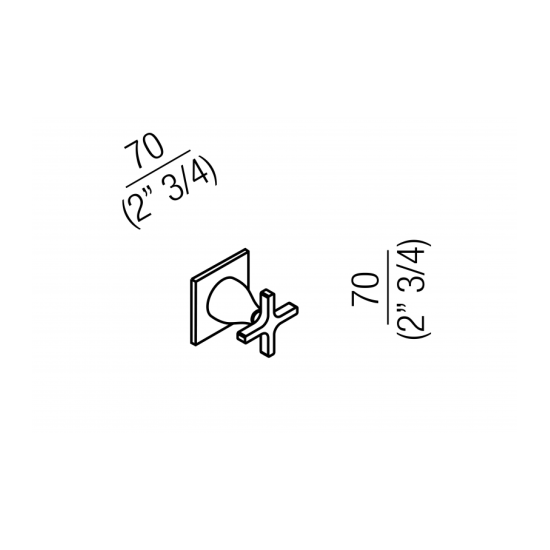 AGAPE MEMORY SINGLE‑CONTROL SHOWER MIXER (IN‑WALL)