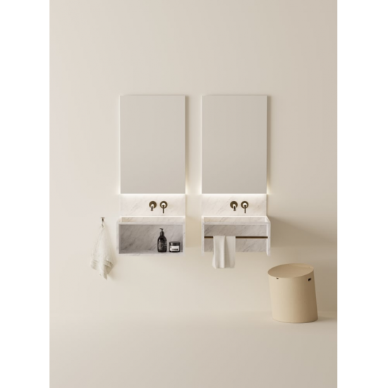 AGAPE FACE À FACE LAVABO A PARETE