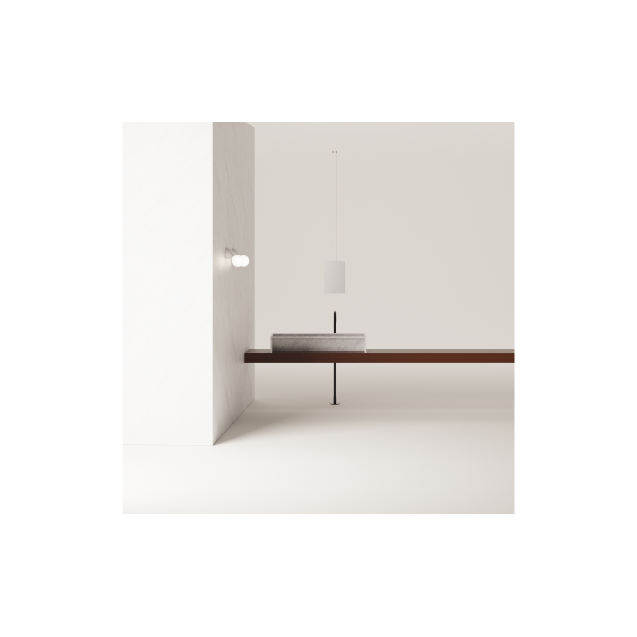 AGAPE FACE À FACE LAVABO A PARETE