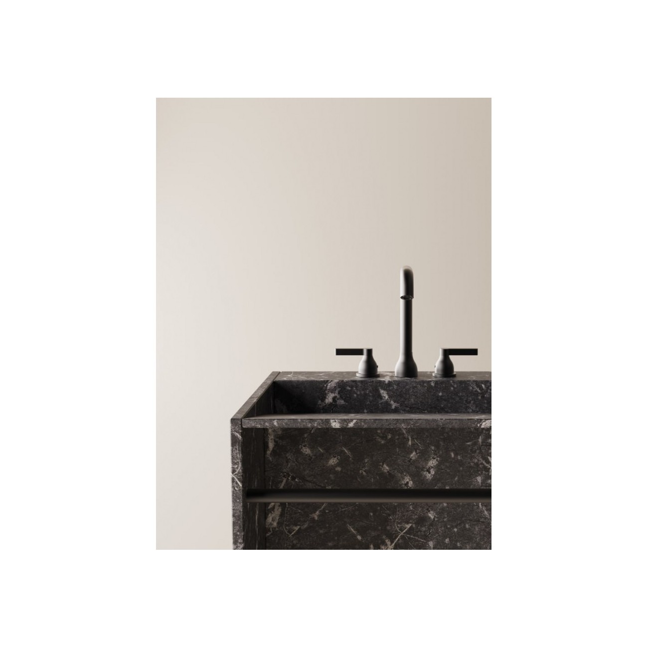 AGAPE FACE À FACE COLUMN WASHBASIN