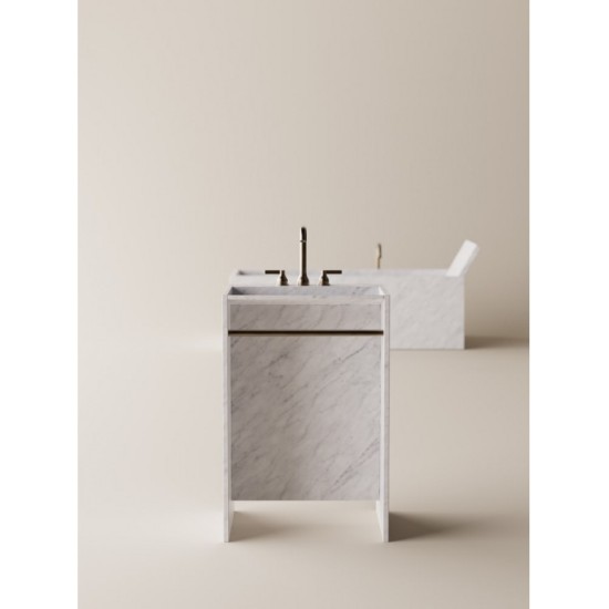 AGAPE FACE À FACE COLUMN WASHBASIN