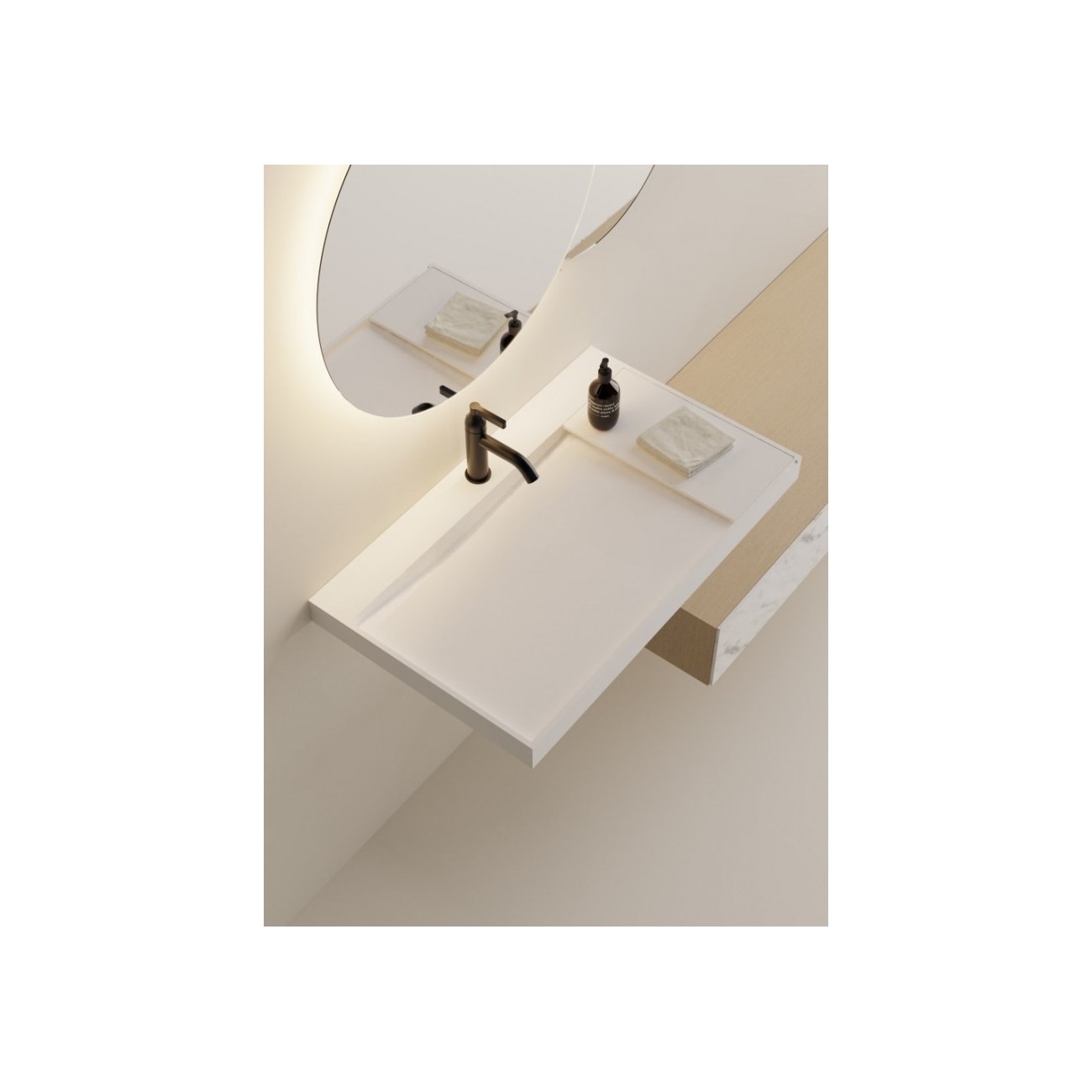 AGAPE LITORALE WALL‑MOUNTED WASHBASIN