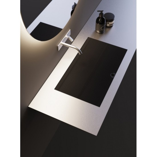 AGAPE ELL INOX WALL‑MOUNTED WASHBASIN