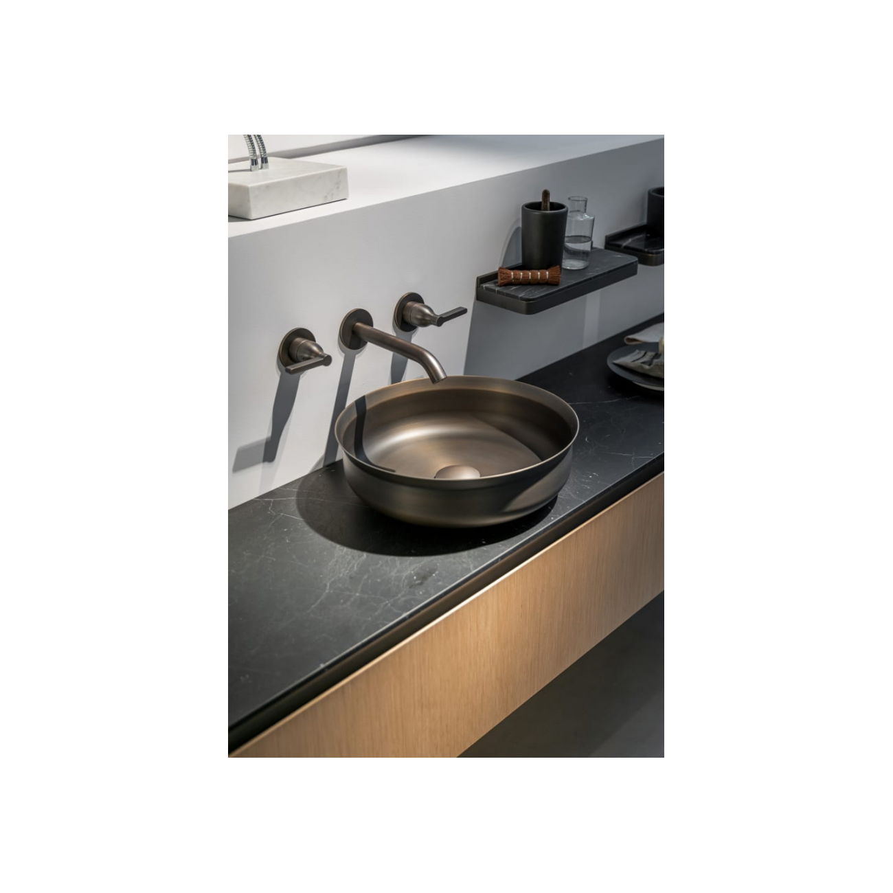 AGAPE UNDICI INOX OVER‑COUNTERTOP BASIN