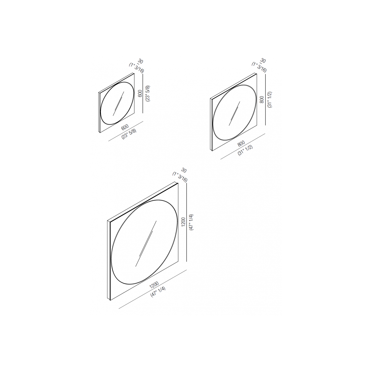 AGAPE VITRUVIO MIRROR