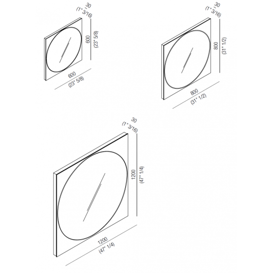 AGAPE VITRUVIO MIRROR