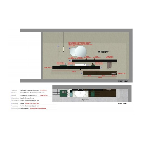 AGAPE RIGO SISTEMA BAGNO