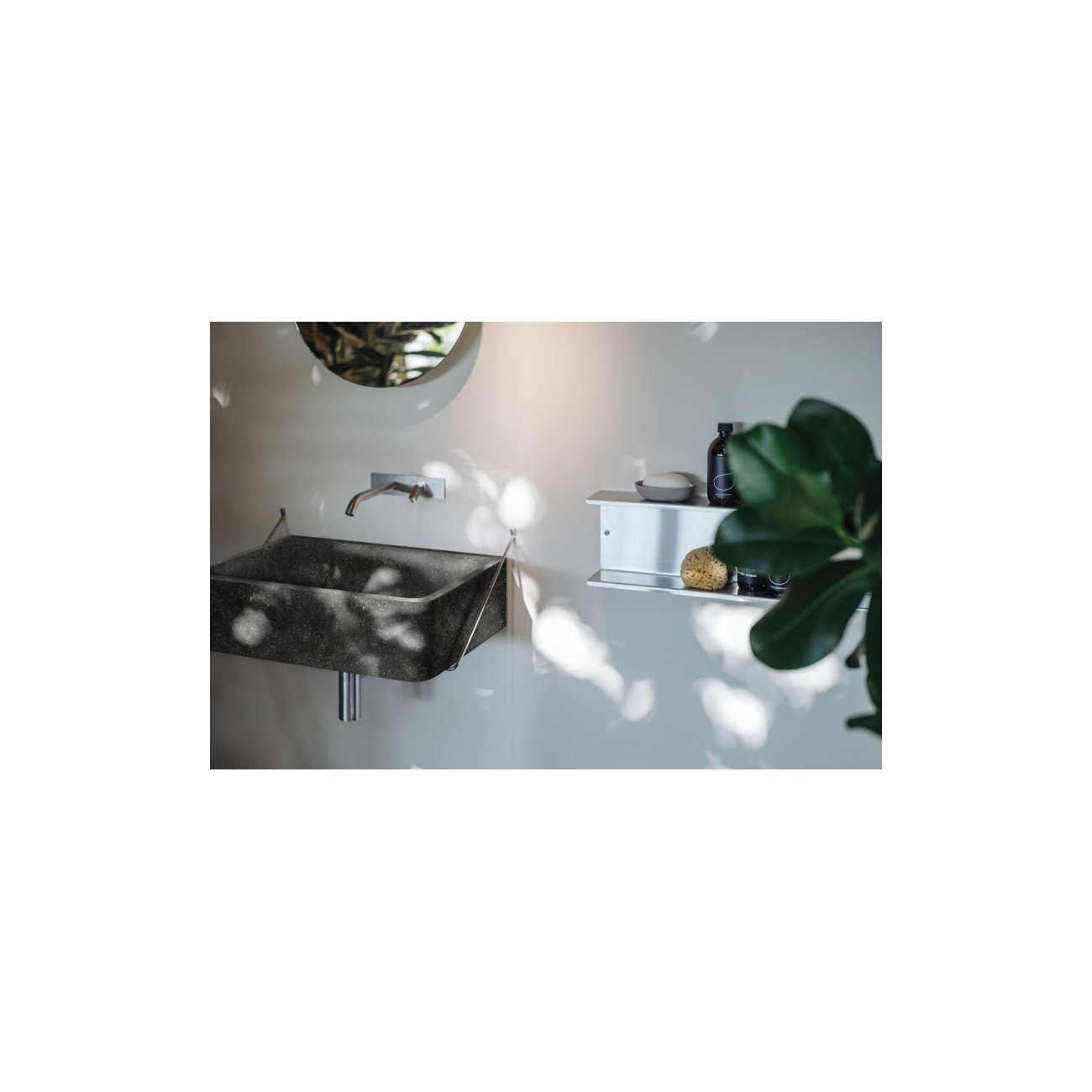 AGAPE CARRARA OUTDOOR LAVABO A PARETE