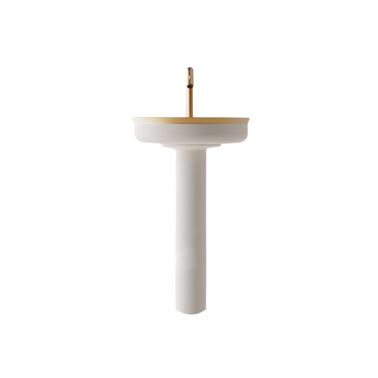 AGAPE UNDICI INOX COLUMN WASHBASIN