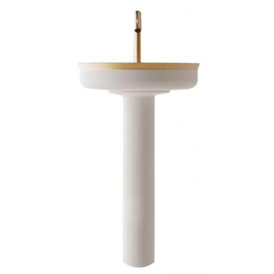 AGAPE UNDICI INOX LAVABO À COLONNE