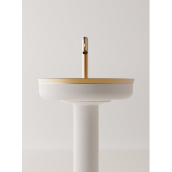 AGAPE UNDICI INOX LAVABO A COLONNA