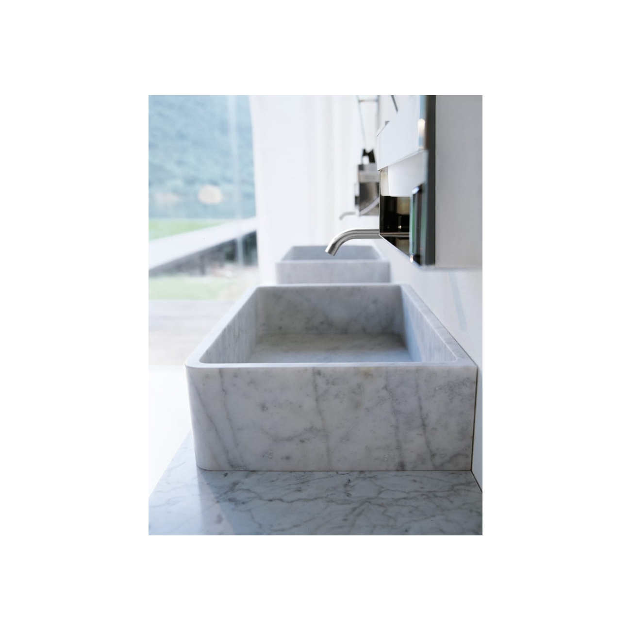 AGAPE CARRARA LAVABO D’APPOGGIO