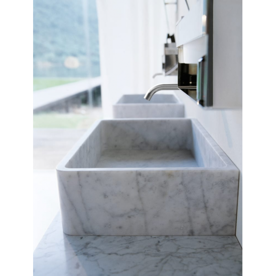 AGAPE CARRARA LAVABO D’APPOGGIO