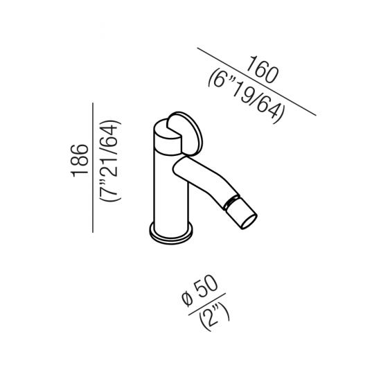 AGAPE LIMÓN MITIGEUR BIDET