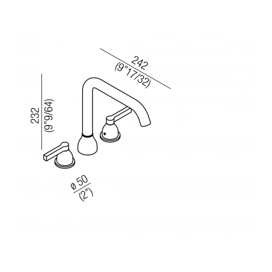 AGAPE MEMORY MIX RUBINETTO A TRE FORI