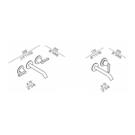 AGAPE MEMORY MIX BUILT‑IN BASIN MIXER