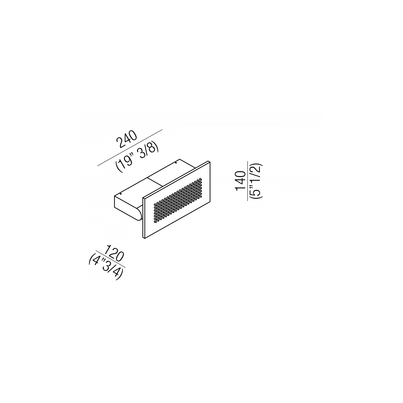 AGAPE SEN SOFFIONE ORIENTABILE