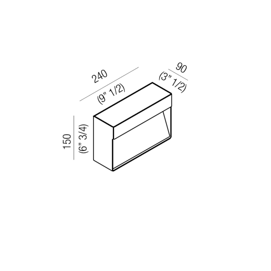 AGAPE 369 LAMPADA DA PARETE